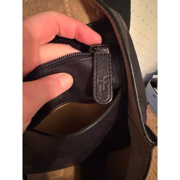 FRYE Black Leather Large Bag Tote - Picture 8 of 16